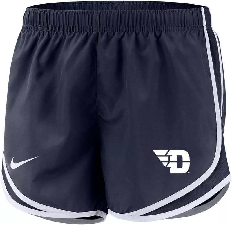 

Женские синие шорты Nike Dayton Flyers Dri-FIT Tempo