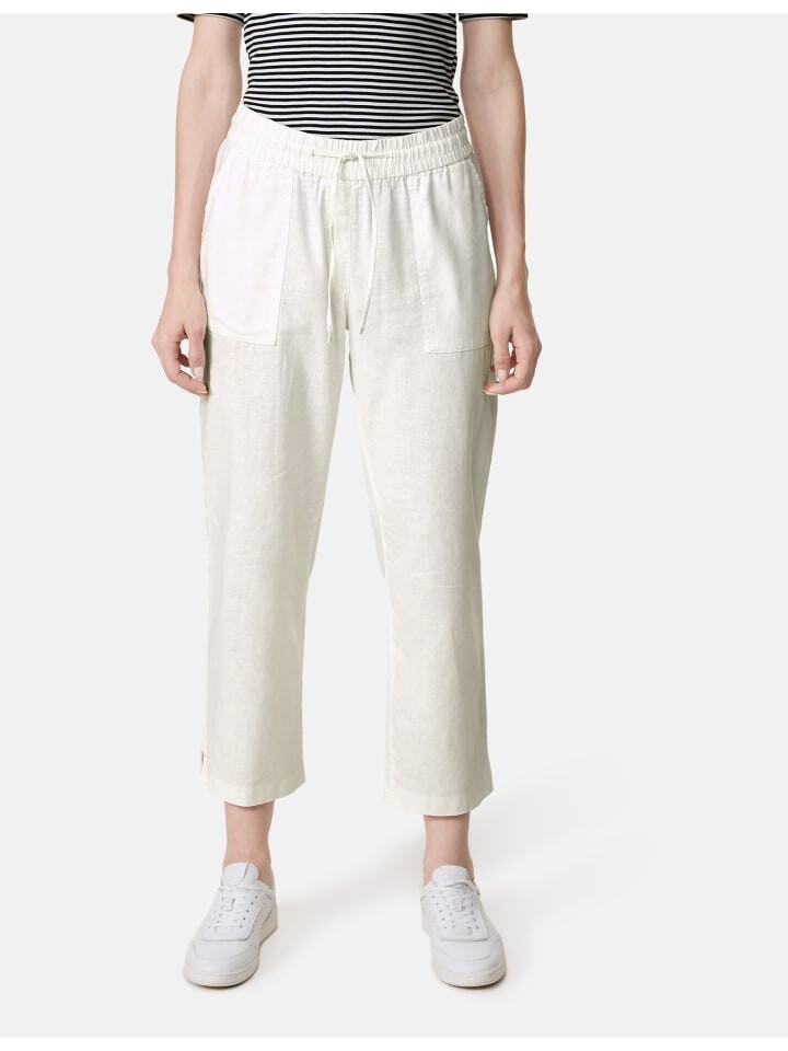 

Тканевые брюки Gerry Weber Freizeit verkürzt, цвет weiß/weiß