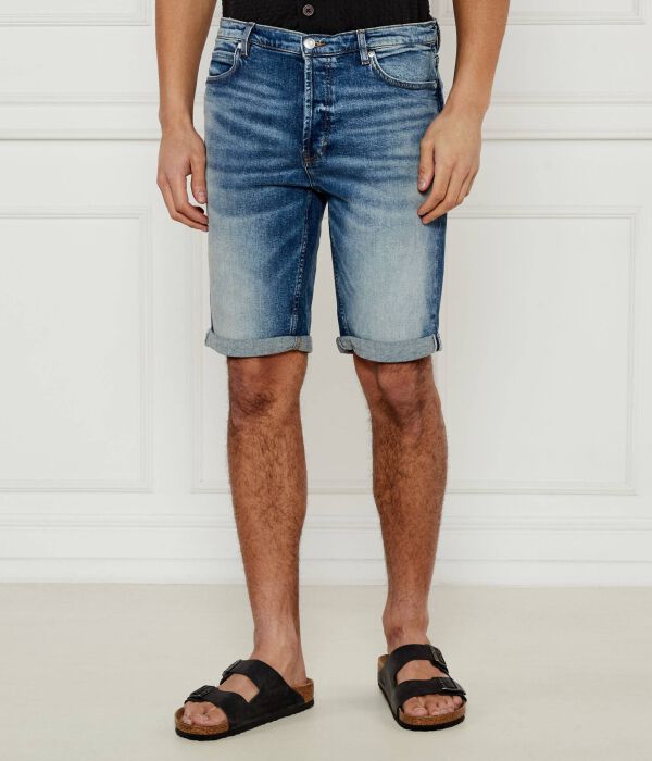 

Джинсовые шорты 634 Tapered fit Hugo, синий