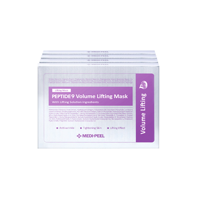 

MEDI PEEL Nine Peptide Fullness Lifting Facial Masks для подтяжки, увлажнения и питания кожи MEDI-PEEL, 5 pcs/box *4