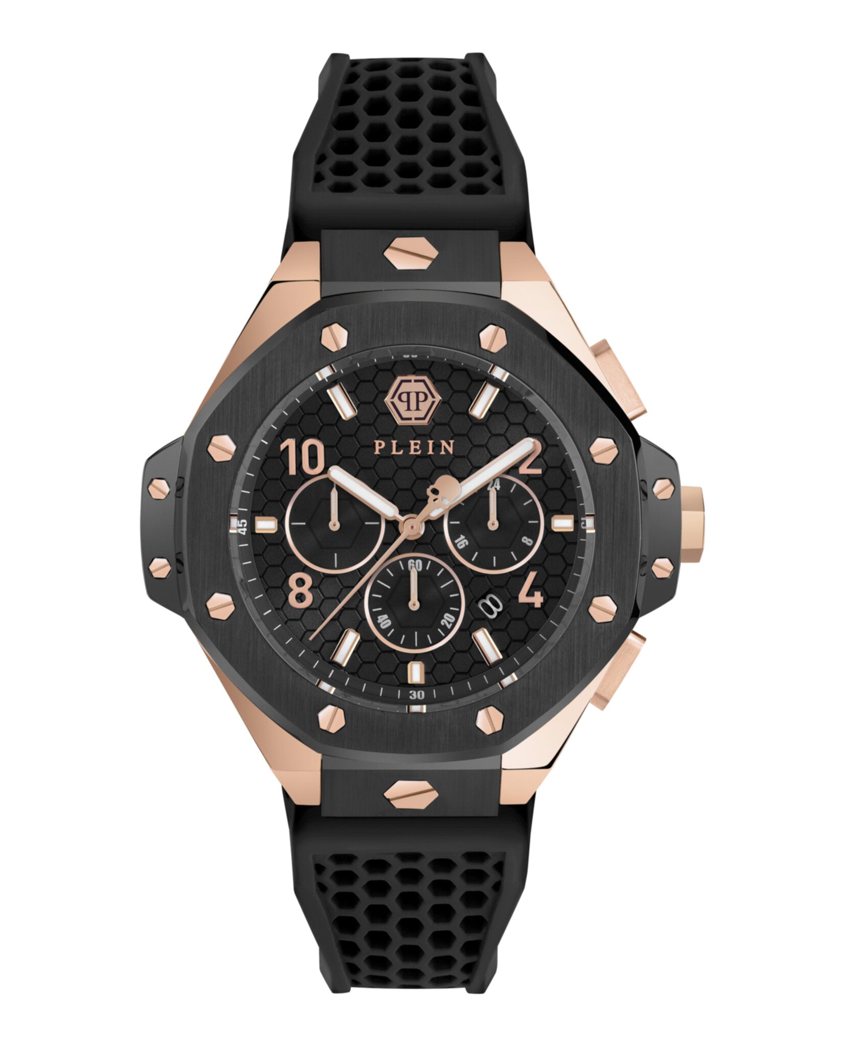 

Часы Plein Chrono Royal из силикона PHILIPP PLEIN, цвет black/two tone/black