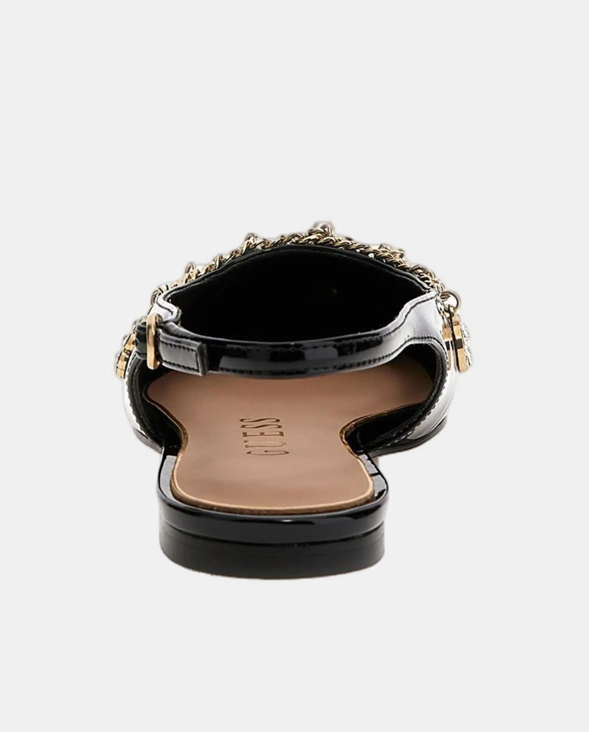 Женские сандалии Daisee2 на плоской подошве из искусственной кожи Guess, черный — фото 3