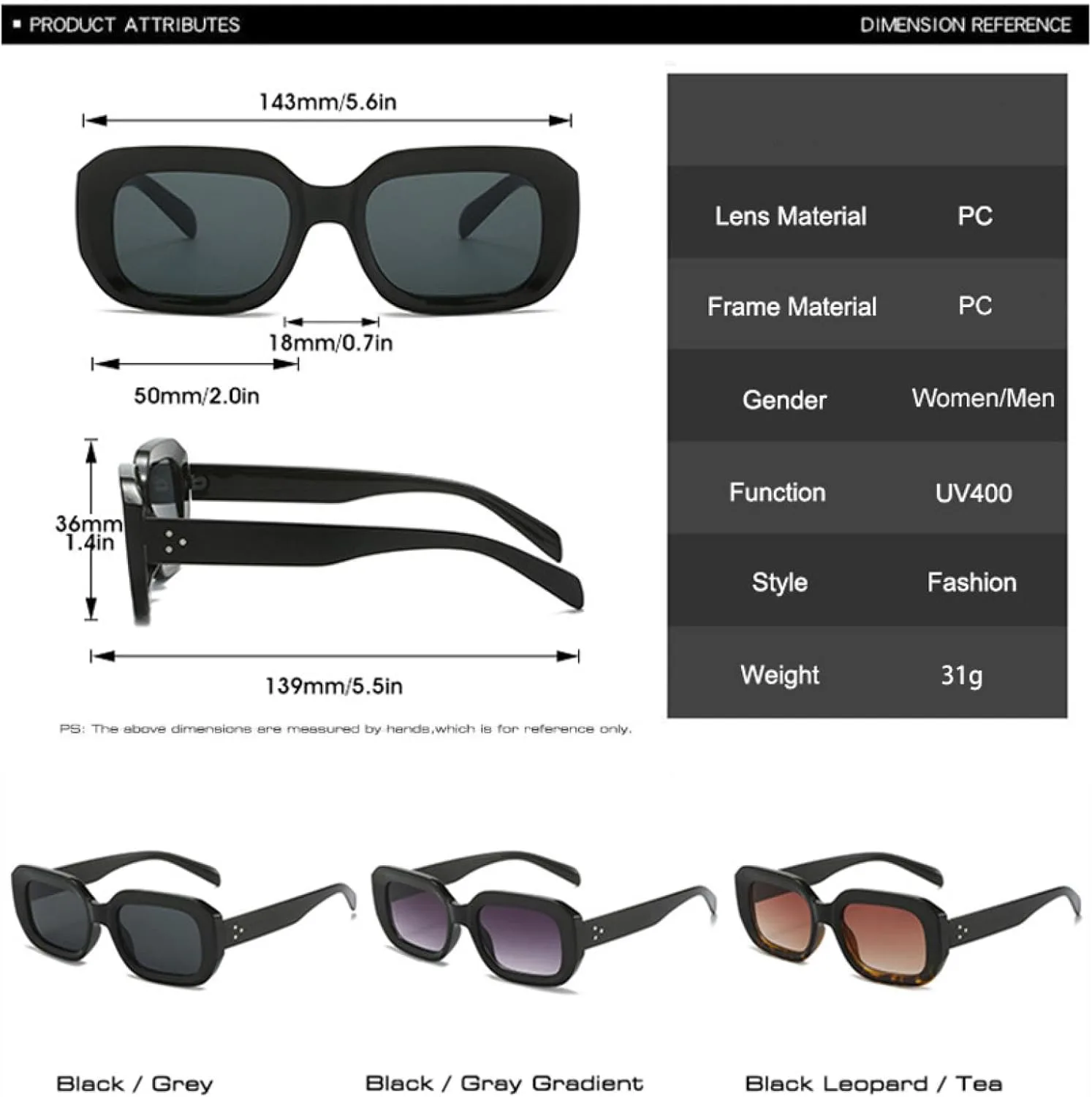 

Ретро-солнцезащитные очки Polygon с градиентным переходом цвета, защита от УФ-излучения UV400, мужские солнцезащитные очки с заклепками TVTBBVV, Black Leopard Tea