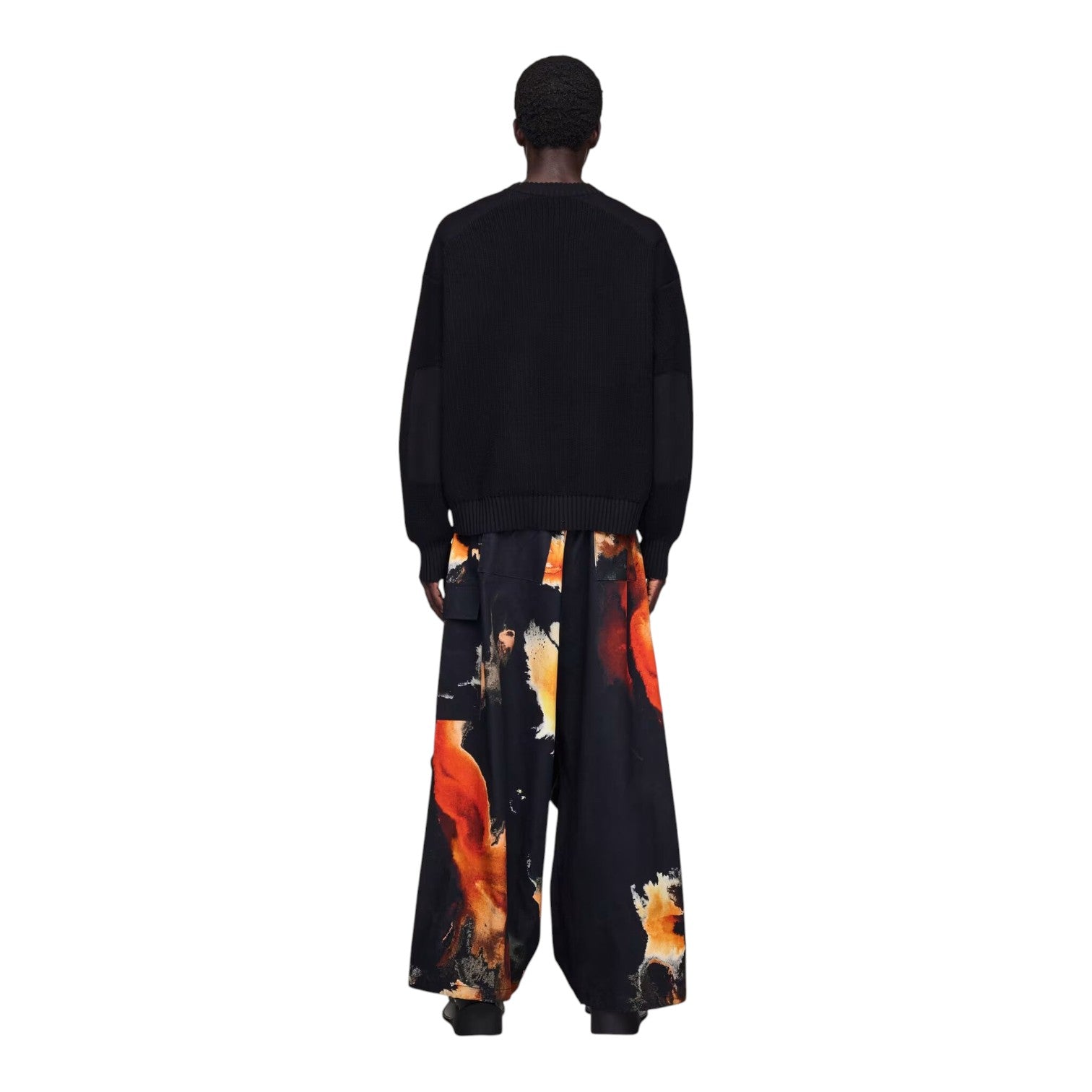 Брюки adidas Y-3 AOP UT Twill Cargo Pants 'Black' — фото 4