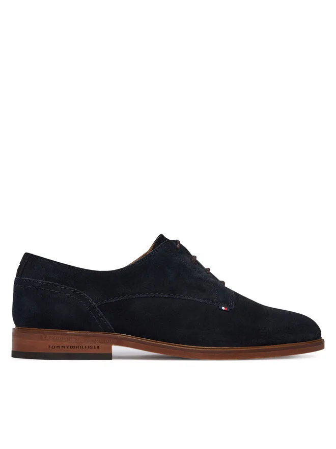 Tommy Hilfiger Замшевые туфли Hilfiger FM0FM05776 темно-синего цвета