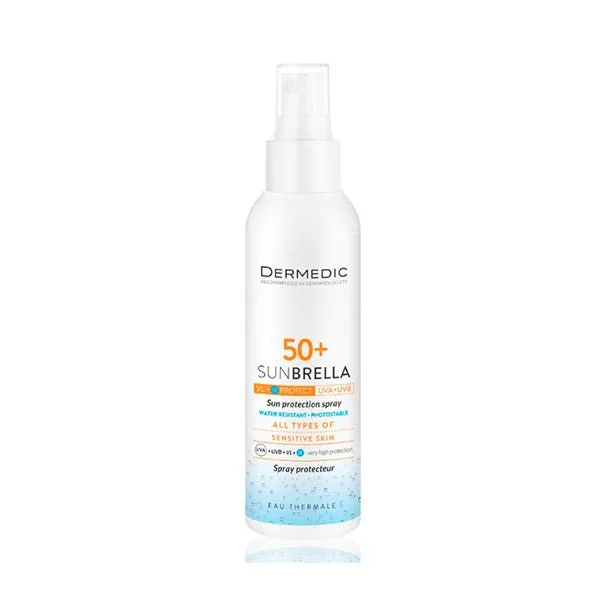 Солнцезащитный спрей SPF50+ Sunbrella 150 мл DERMEDIC