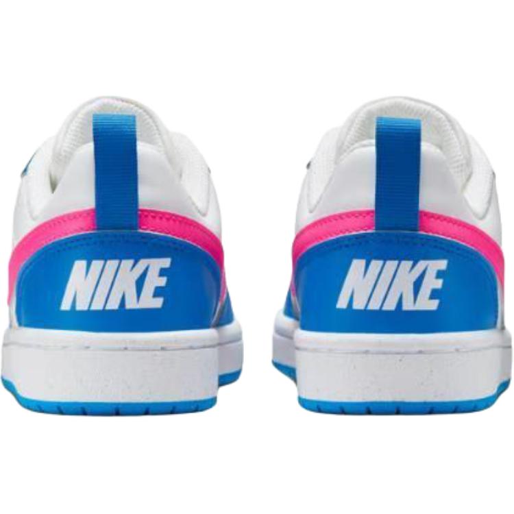 Nike Детские кроссовки для скейтбординга Court Borough, устойчивые к скольжению, белые — фото 4