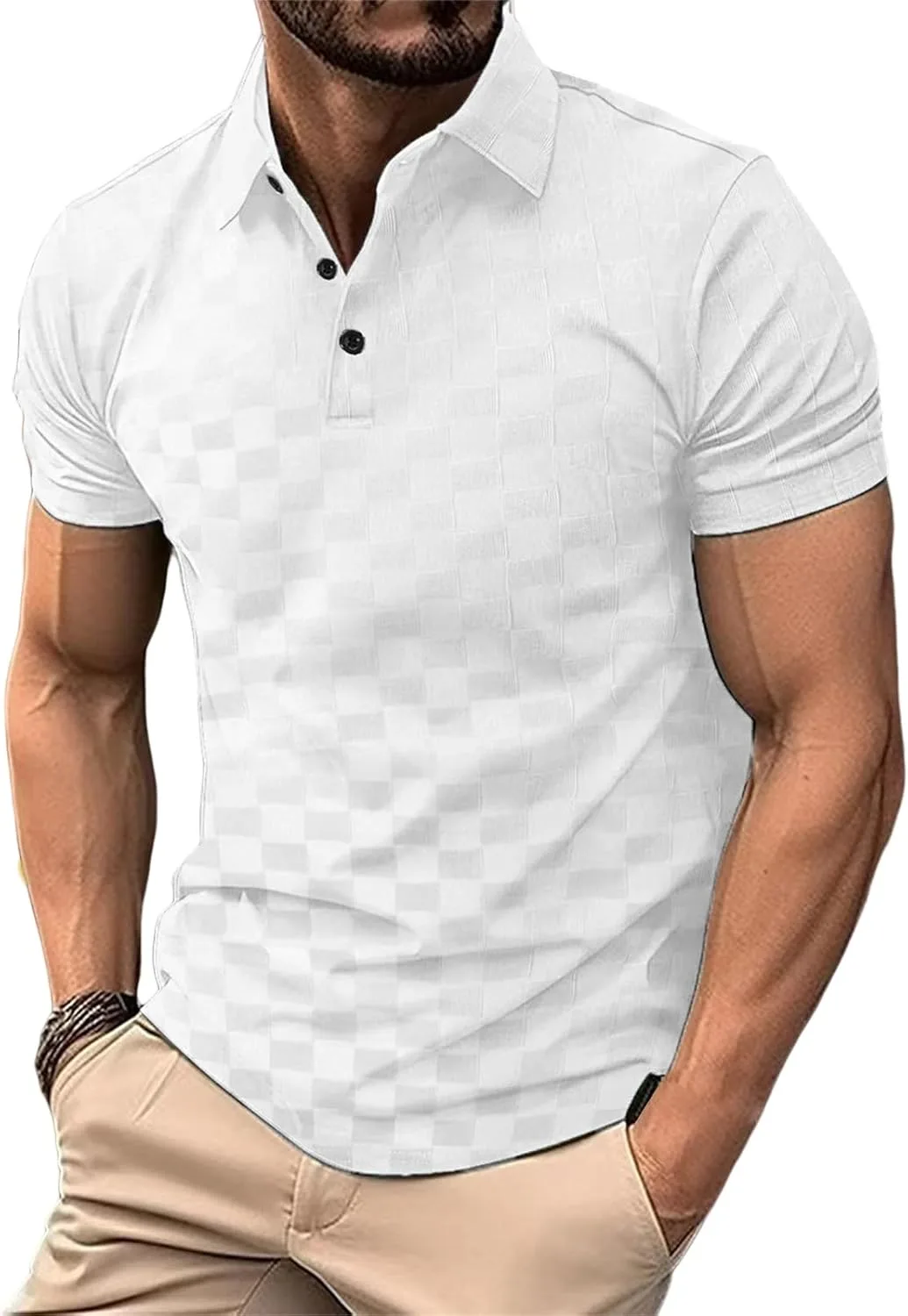 

Мужская футболка с коротким рукавом и V-образным вырезом