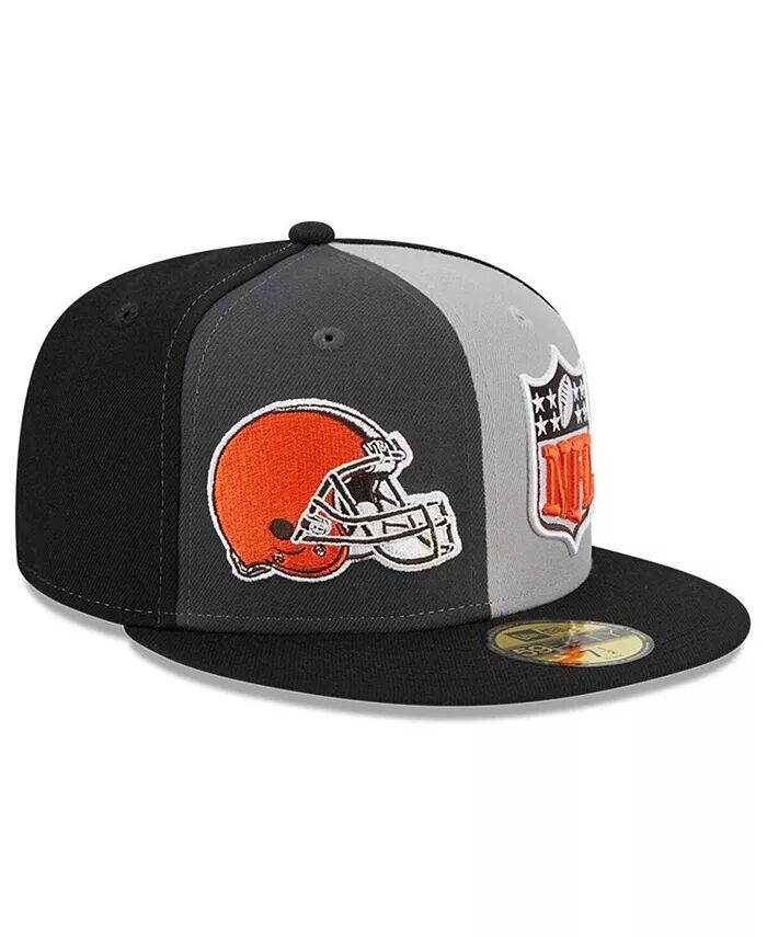 

Мужская серо-черная приталенная шляпа Cleveland Browns 2023 Sideline 59FIFTY New Era, серый