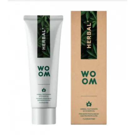

Веганская зубная паста Herbal Plus от Испании – без фтора, Woom