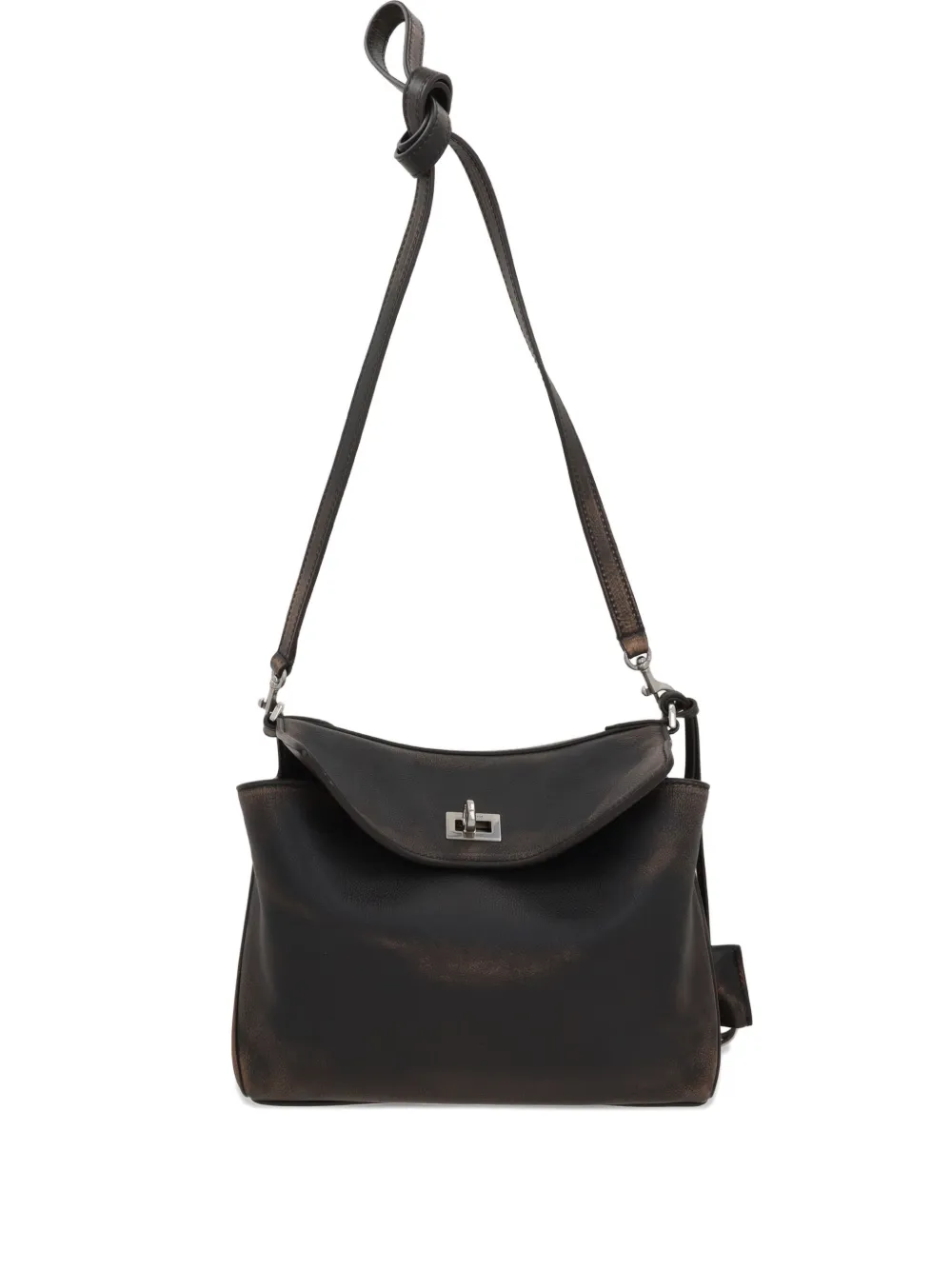 

Маленькая сумка-мессенджер из кожи Rodeo BALENCIAGA, коричневый