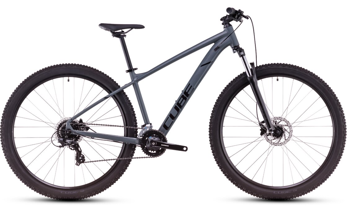 

Горный велосипед Cube Aim ONE - 29 дюймов - Diamant - 2025, цвет Schwarz|foggyblack´n´black