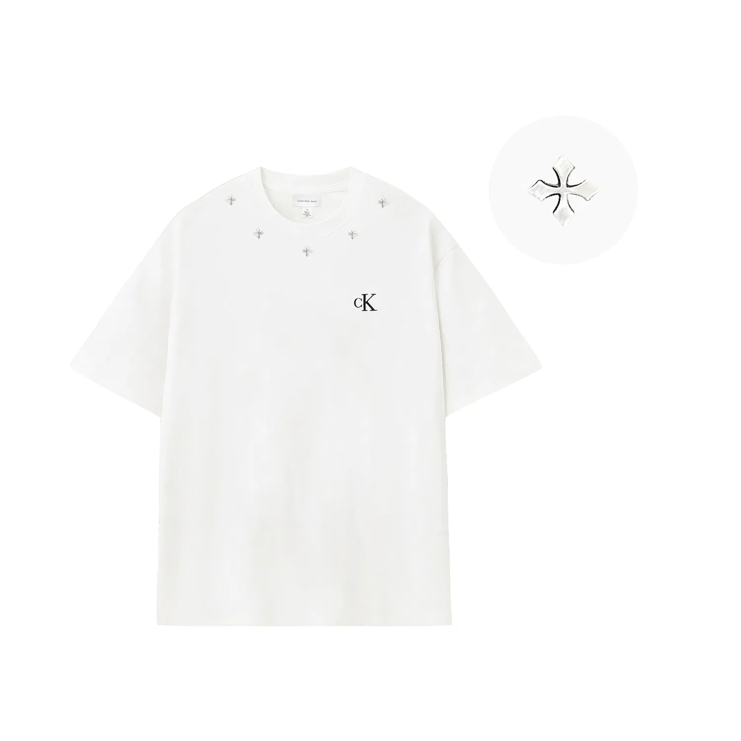 Футболка Calvin Klein T Shirt белая — фото 3