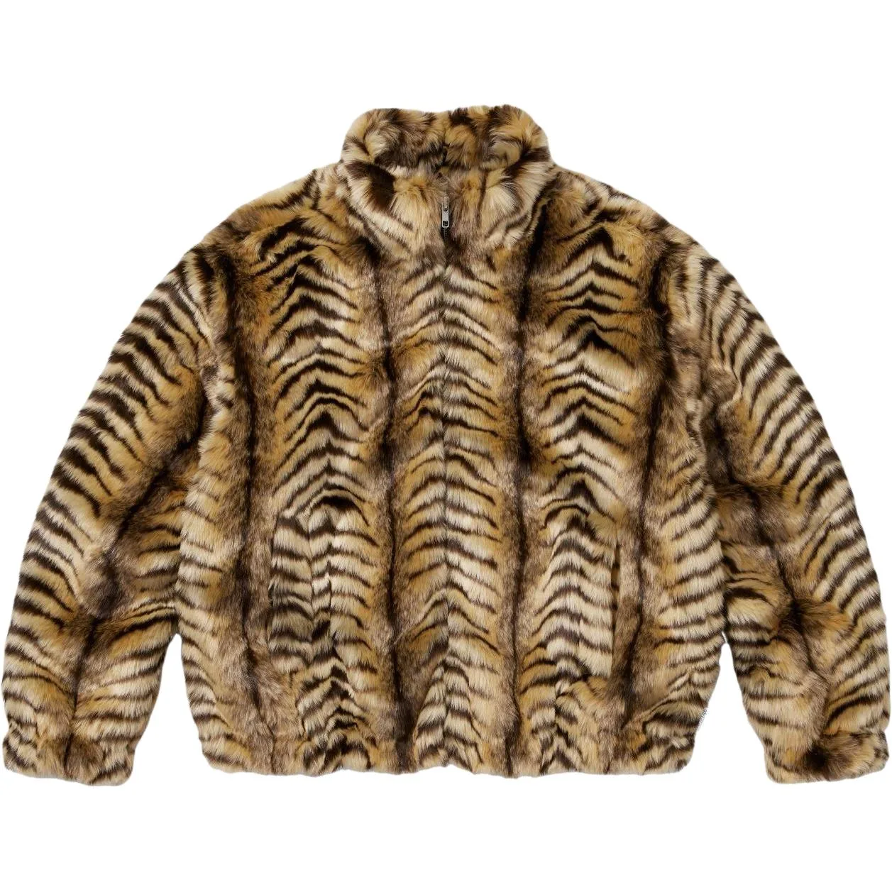 Куртка-бомбер из искусственного меха с бархатистой текстурой unisex Supreme, Tan