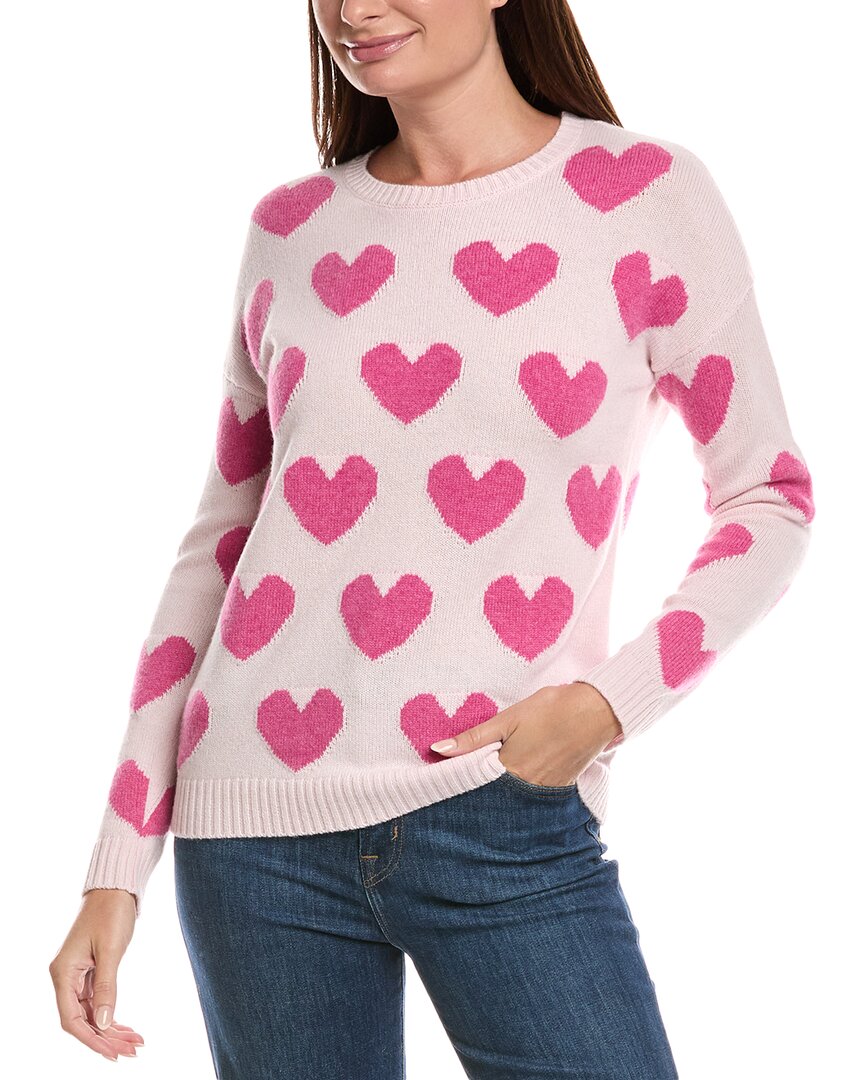 

Кашемировый свитер Allover Heart THE CASHMERE PROJECT, розовый
