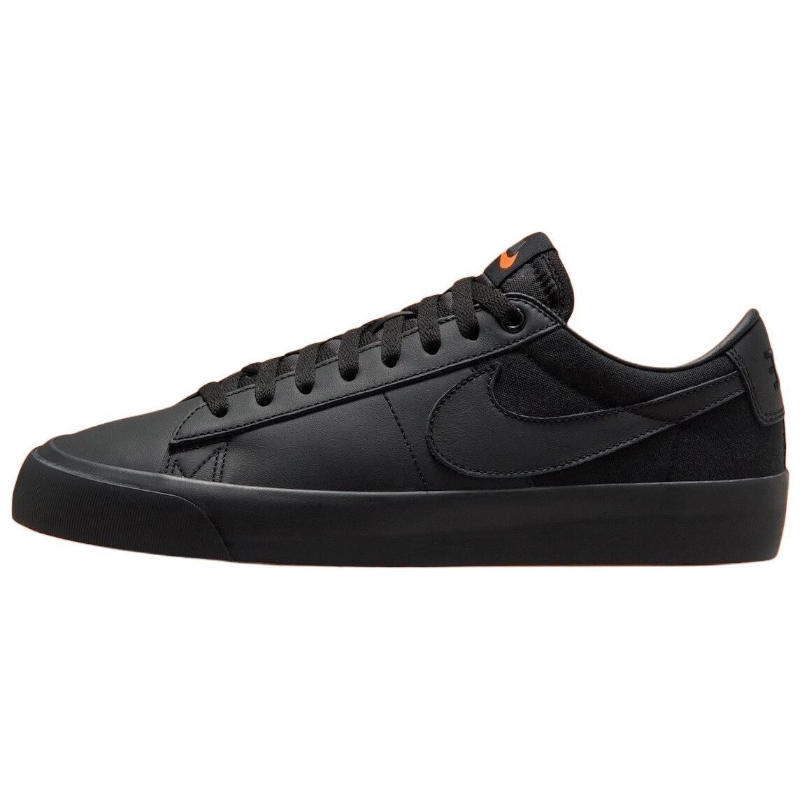 Кроссовки Nike SB Blazer Skateboarding Shoes Unisex Low-top Black, черный