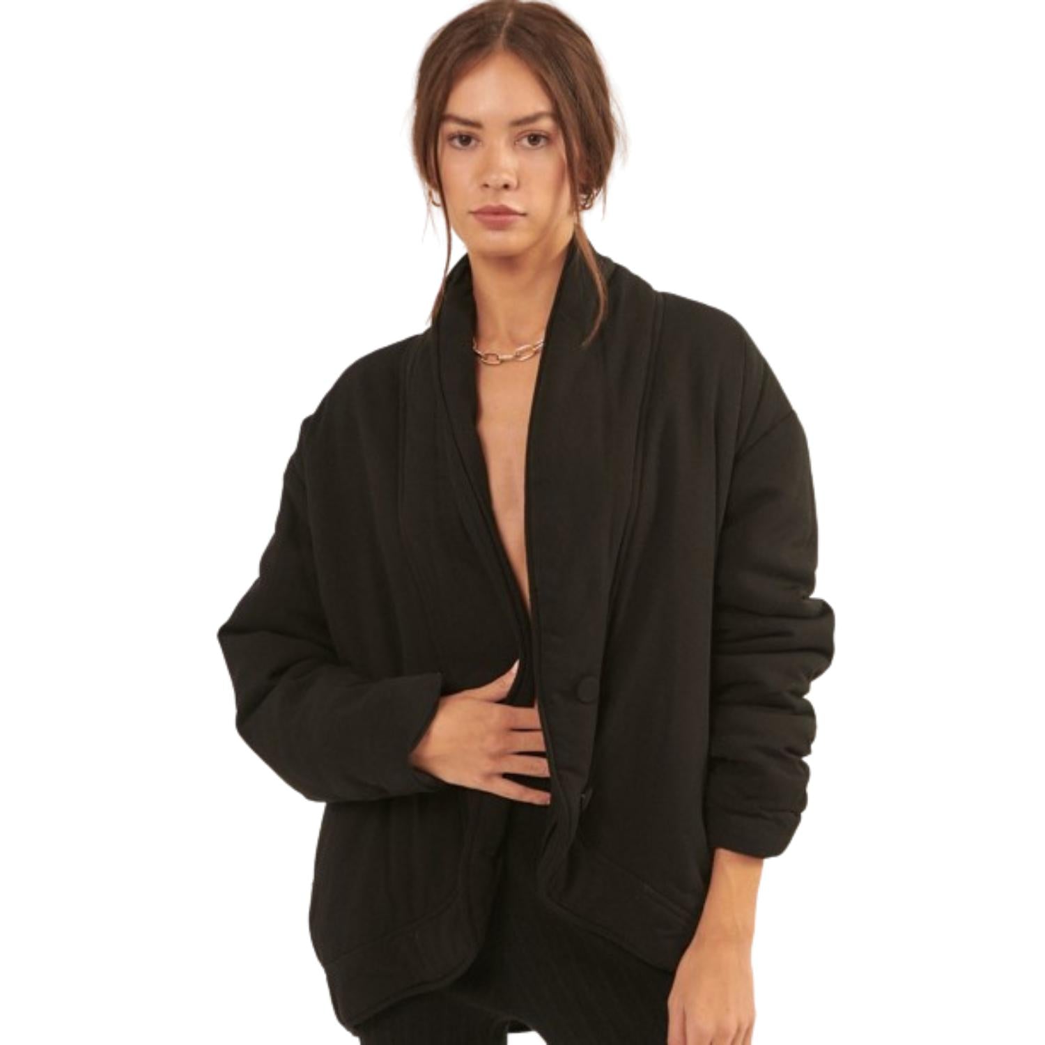 

Однотонная тканая куртка FASHNZFAB, черный