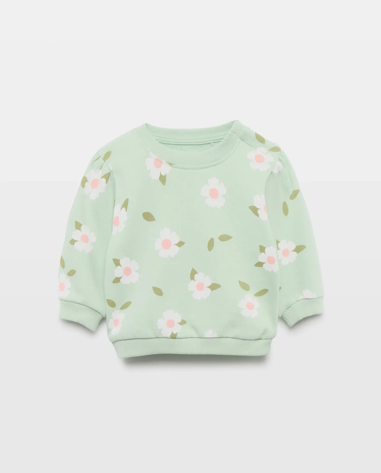 Свитшот с круглым вырезом и принтом для малыша Baby El Corte Inglés, зеленый