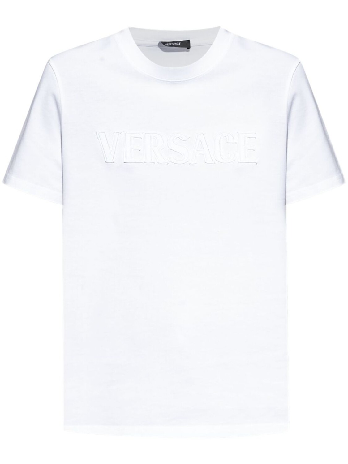 

Футболка с нашивкой-логотипом Versace, белый