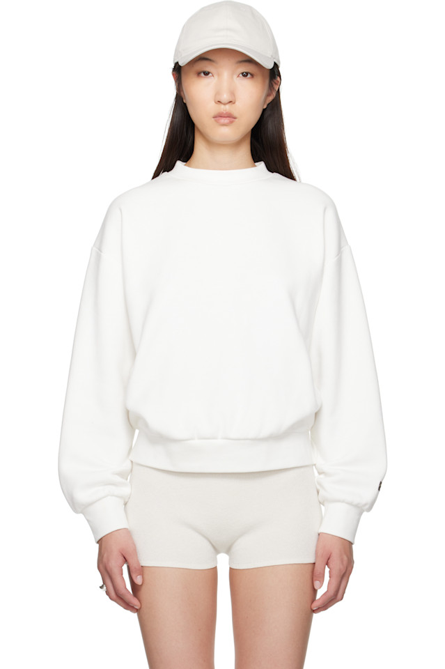 

Классический свитшот с круглым вырезом Fear Of God Essentials, белый