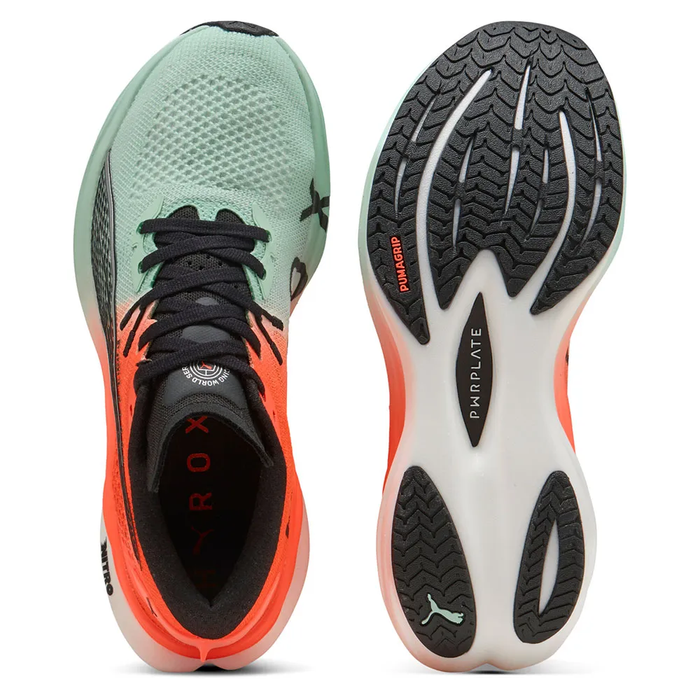 Беговые кроссовки Puma Deviate NITRO 3 HYROX AH25, зеленый — фото 2