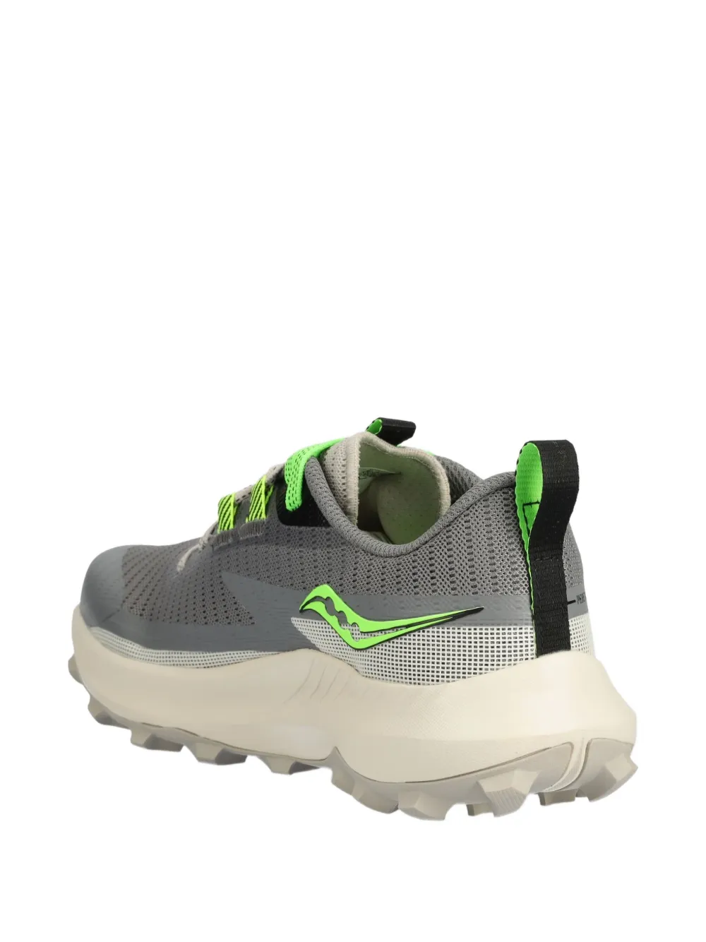 Кроссовки Peregrine 13 с логотипом и шнуровкой для высокой производительности Saucony, серый — фото 4