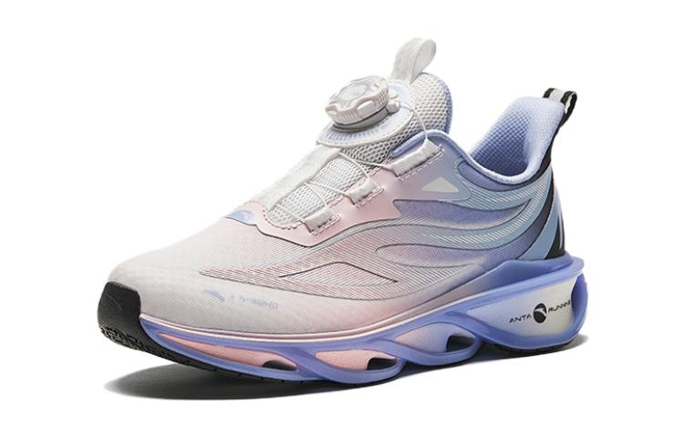 Кроссовки для бега Fiery PRO Low Top для детей и подростков Antakids, белый/розовый/синий — фото 2
