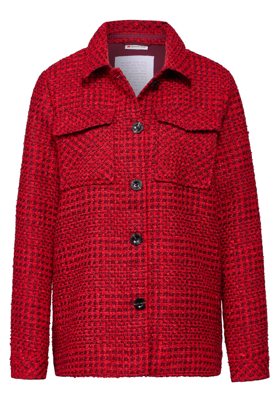 

Всесезонная куртка STREET ONE Between-Season Jacket Bouclé, цвет fire red