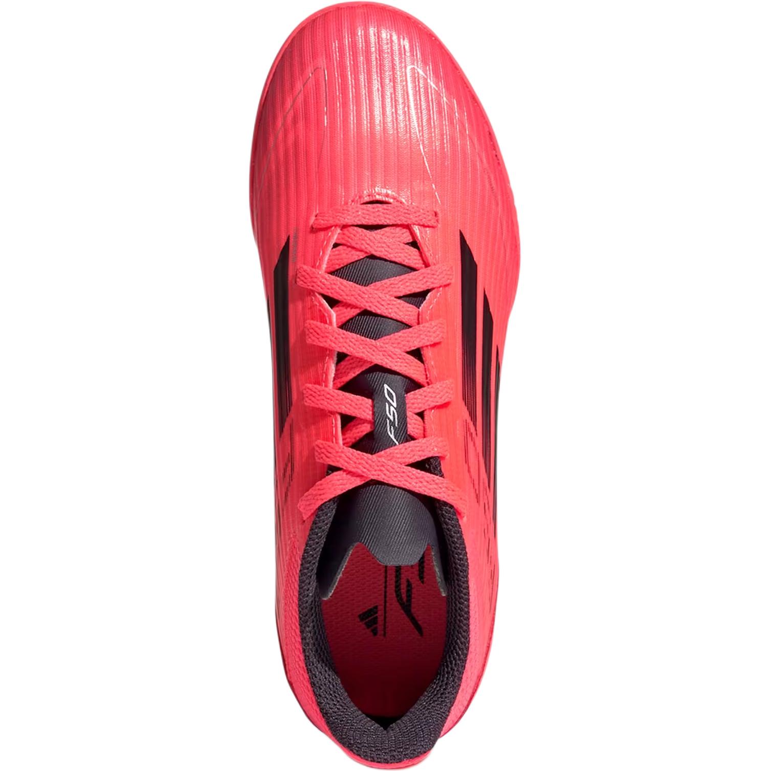 Adidas F50 League нескользящие устойчивые к истиранию низкие детские футбольные бутсы red kids — фото 4