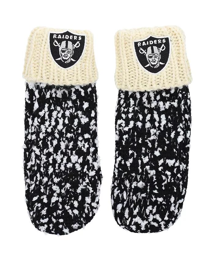 

Мужские черные варежки Las Vegas Raiders Confetti Cream FOCO