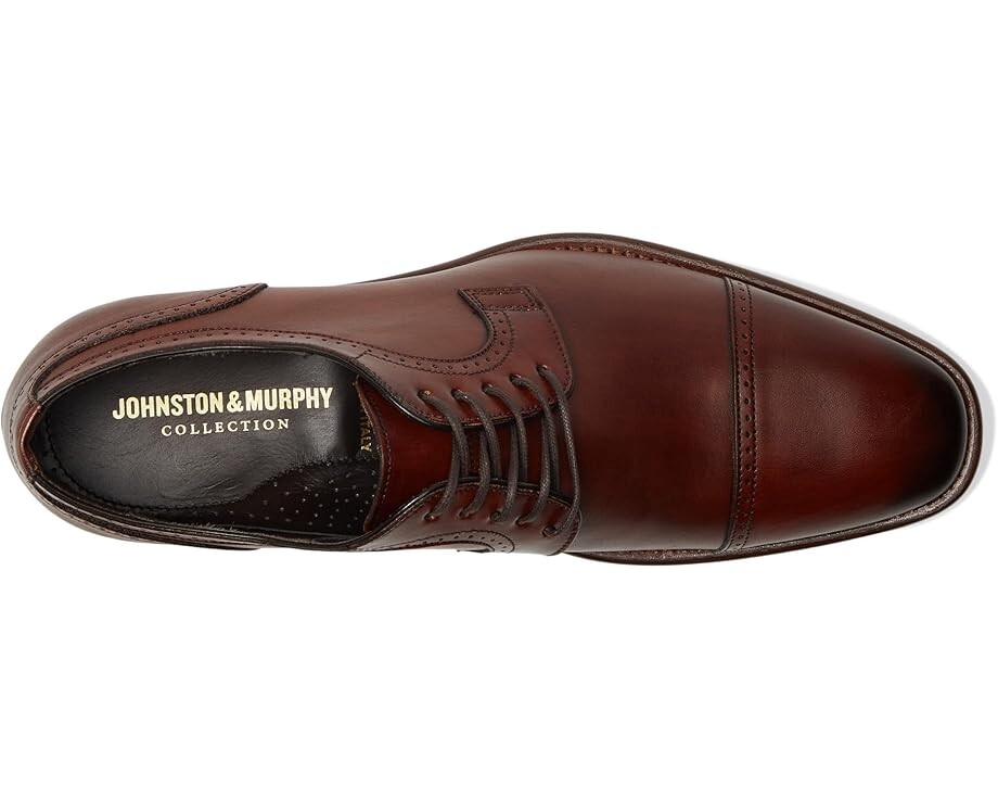 Оксфорды Johnston & Murphy Collection Cormac Cap Toe, цвет Brown Italian Calfskin — фото 2