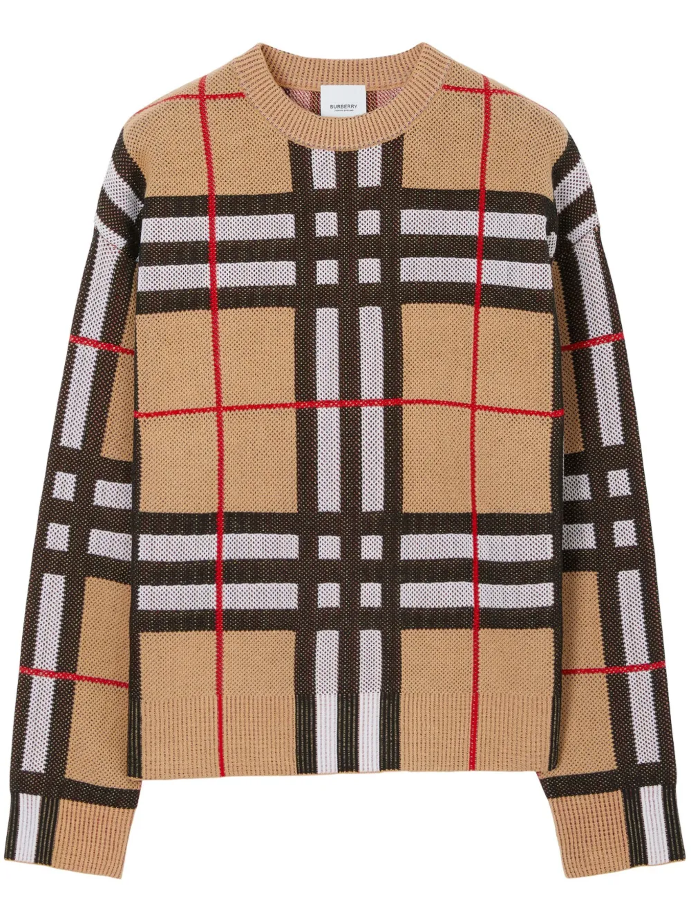

Джемпер в клетку Vintage Check BURBERRY, нейтральный