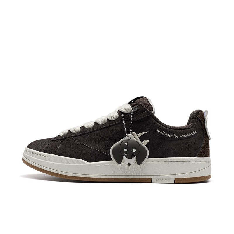 

Кроссовки XTEP Skateboarding Shoes Women's Low-top Bear Brown/tea White, коричневый