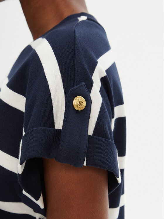 Футболка обычного кроя Gold Button WW0WW45628 Tommy Hilfiger, синий — фото 4