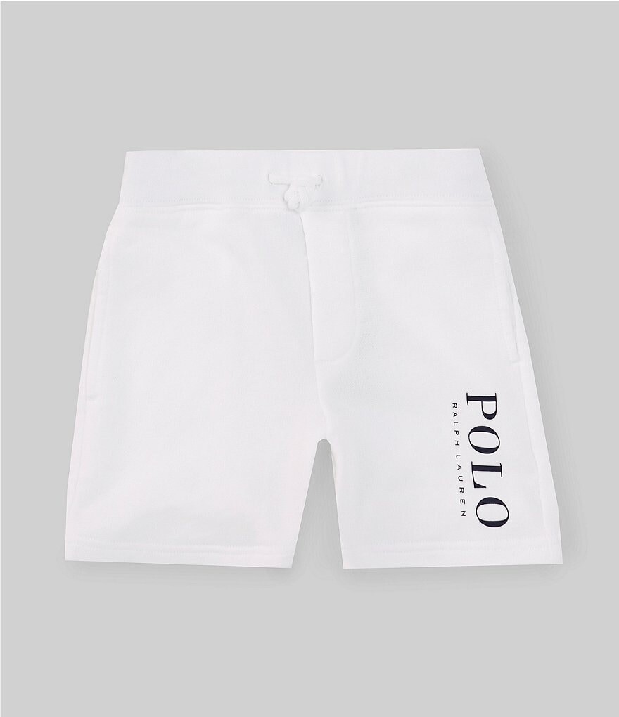 

Махровые шорты Polo Ralph Lauren Little Boys 2T-7 с логотипом, белый