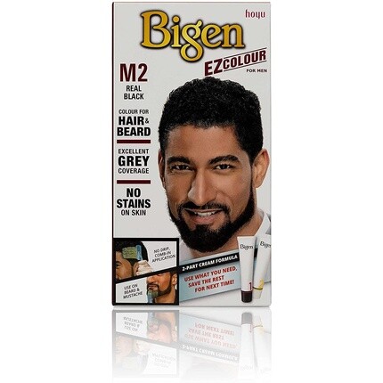 

Bigen EZ Color для мужчин Перманентная краска для волос и бороды M2 Real Black