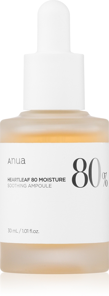 

Ампулы Heartleaf 80% увлажнения для интенсивной регенерации кожи с успокаивающим эффектом Anua, 30 мл