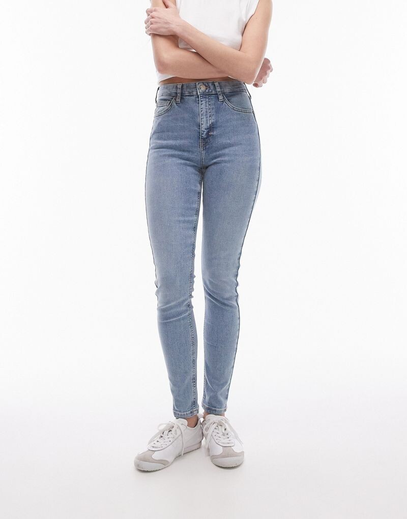 

Белые джинсы Topshop Jamie с высокой посадкой