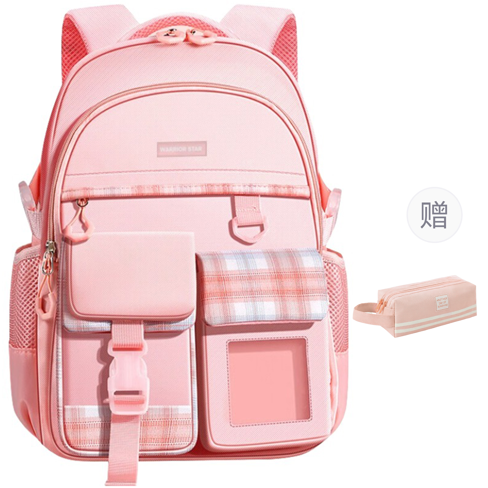 

WARRIOR Оксфордский рюкзак обычный женский розовый фиолетовый, Pink Small with Free Pen Pouch