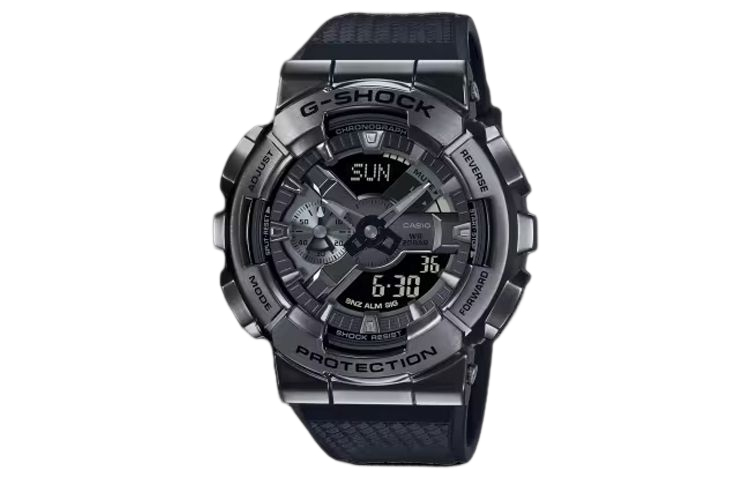 

Casio GM-110BB-1A Мужские часы Full Metal Series черные 48.8 мм