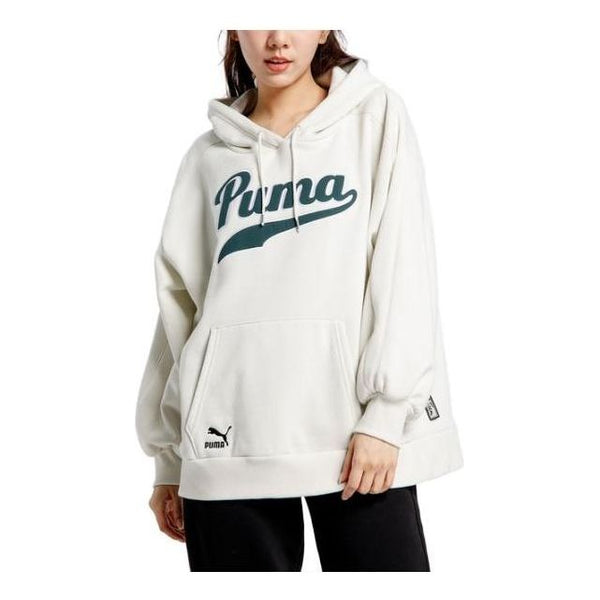 

Толстовка word logo hoodie 'white' Puma, белый