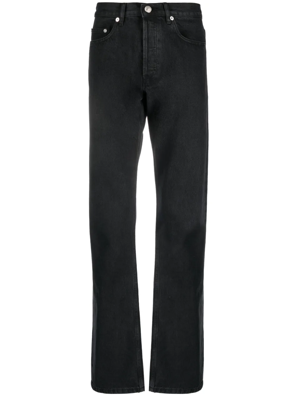 

Прямые джинсы New Standard средней посадки A.P.C., черный