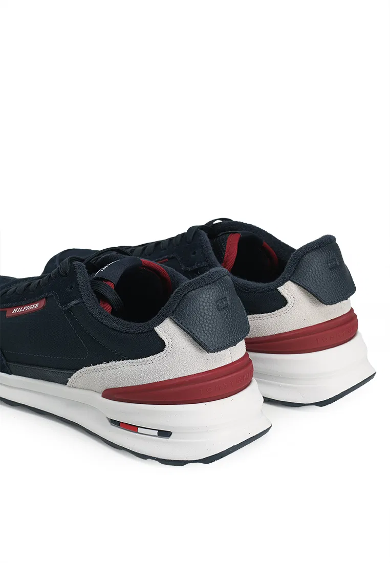 Кроссовки, замша и текстиль, Tommy Hilfiger, темно-синий/мультиколор — фото 3
