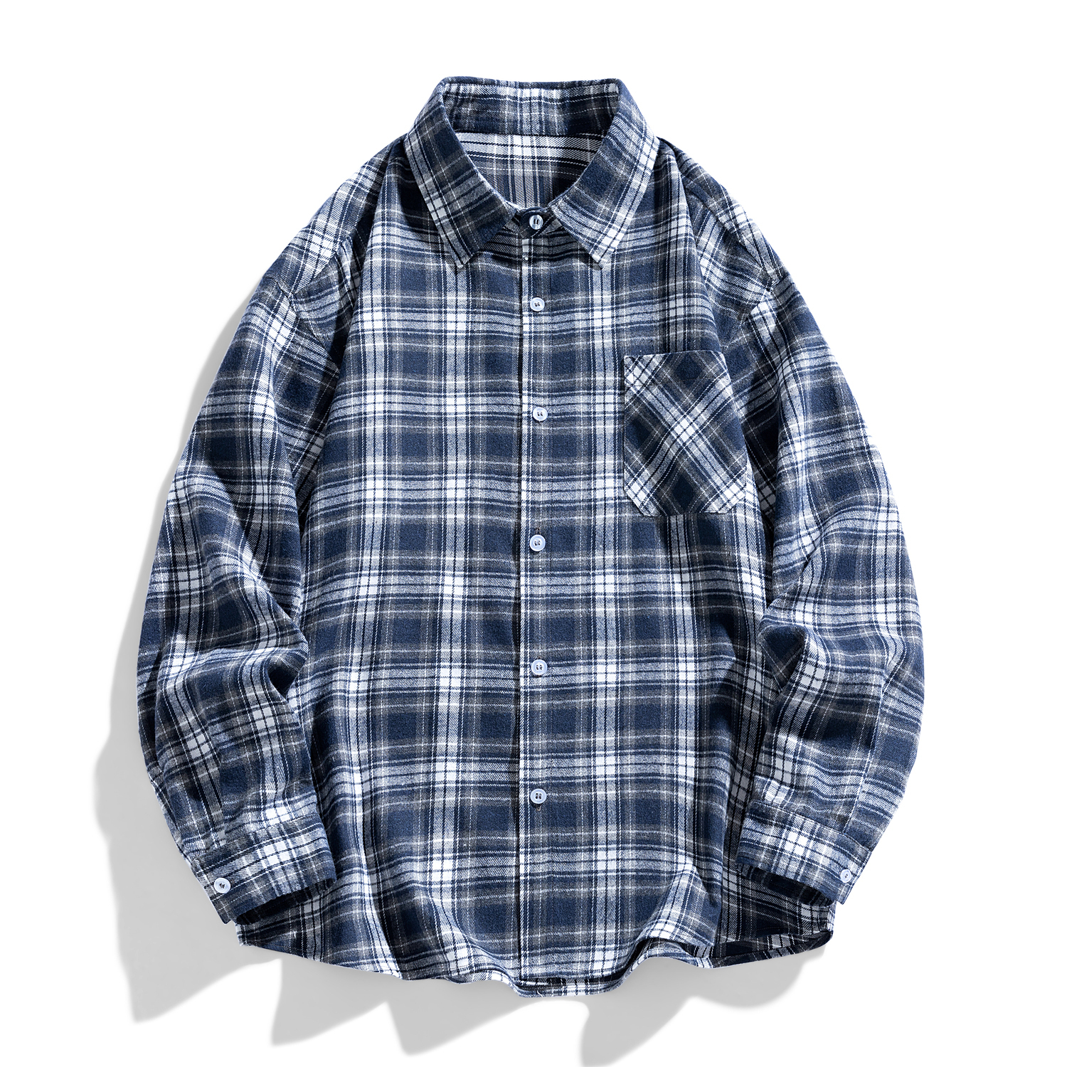 

Футболка унисекс из хлопка, темно-синяя