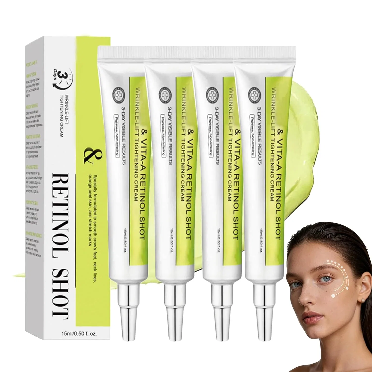 Крем-сыворотка для лица с ретинолом «Vita-A Retinol Shot» от XINCHEN, 30 мл (4 шт.) Xinchen