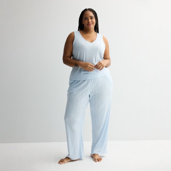 

Свободная майка для сна с ажурной вязкой Sonoma Goods For Life, цвет cerulean