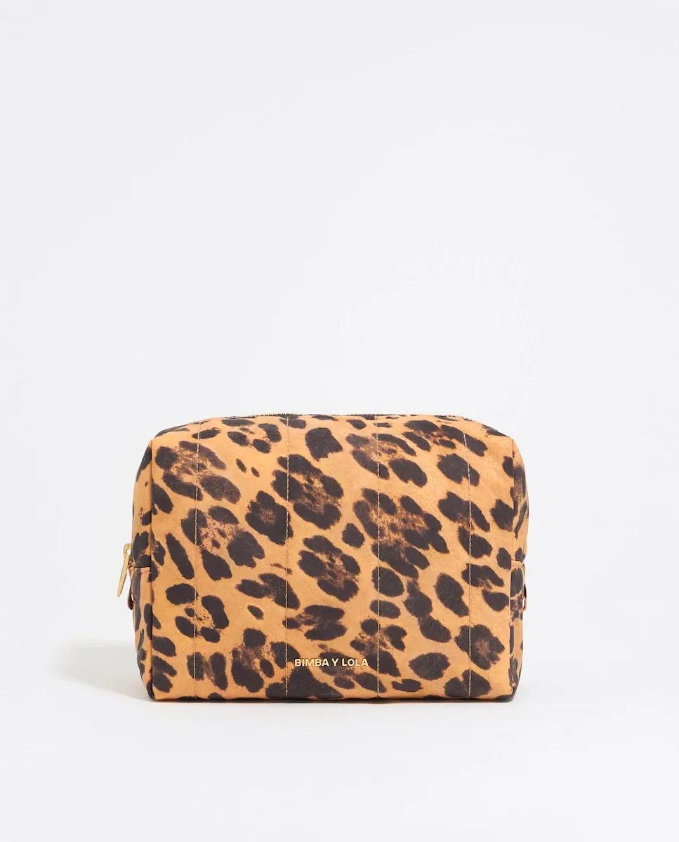 

Женская большая косметичка из нейлона Леопард Bimba Y Lola, бежевый