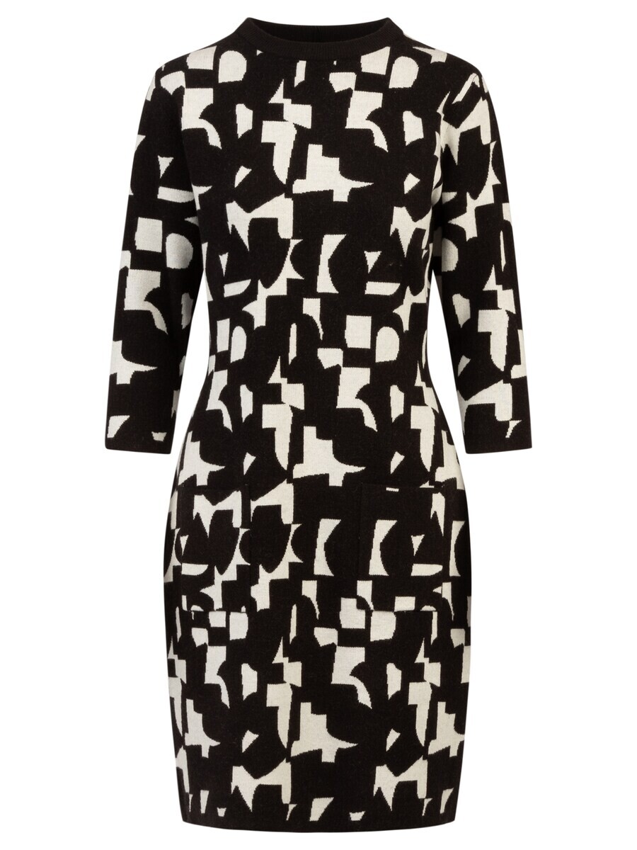 

Платье APART Knitted dress, черный/белый