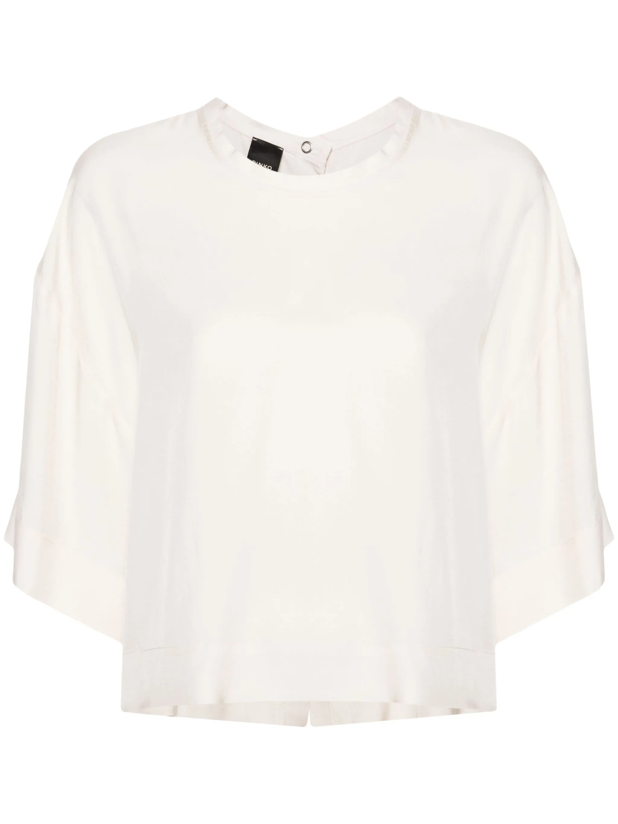 

Блузка с вырезом-лодочкой и короткими рукавами Pinko, белый