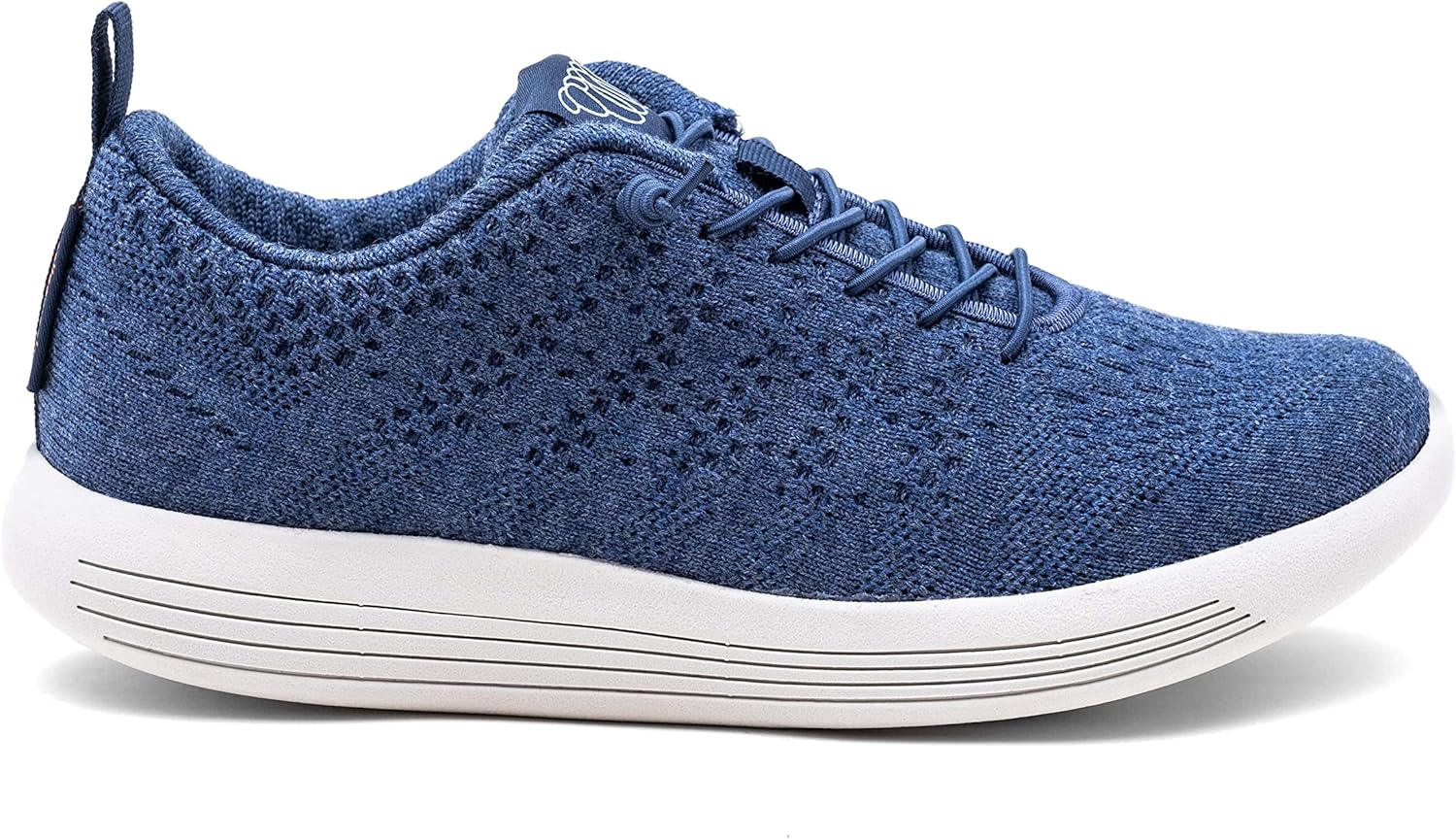 Кроссовки Woolloomooloo Shoe Belmont унисекс из мериносовой шерсти- модель без шнурков или со шнуровкой для комфорта, поддержки, легкости, мягкости, влагоотведения и воздухопроницаемости, Denim — фото 2